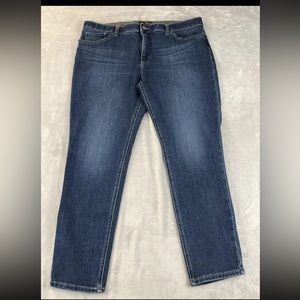 Lee womens slim fit blue denim skinny leg jeans size 18